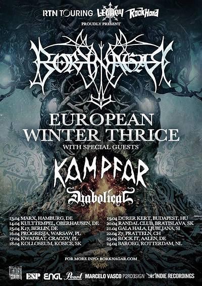 Plakat - Borknagar, Kampfar, Diabolical