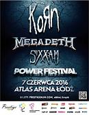 Koncert Korn, Megadeth, Sixx:A.M., Chassis, Scream Maker