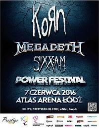 Plakat - Korn, Megadeth, Sixx:A.M., Chassis