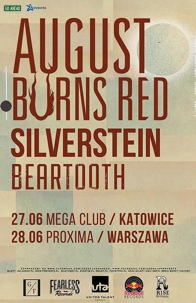 Plakat - August Burns Red, Silverstein, Beartooth