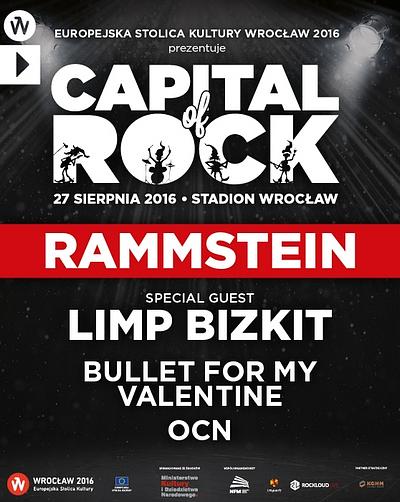 Plakat - Rammstein, Limp Bizkit, Gojira