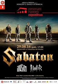 Plakat - Sabaton, Illusion, Hunter