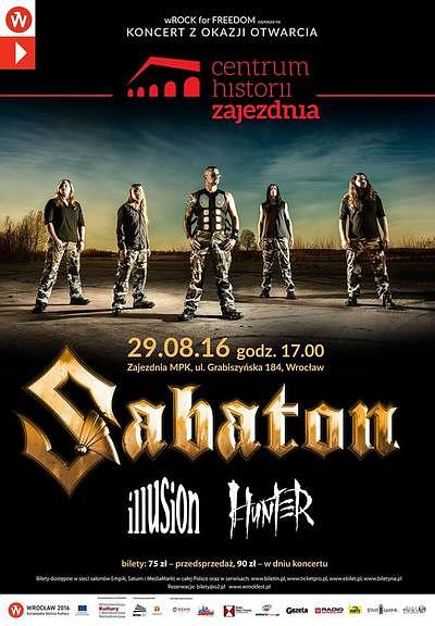 Plakat - Sabaton, Illusion, Hunter