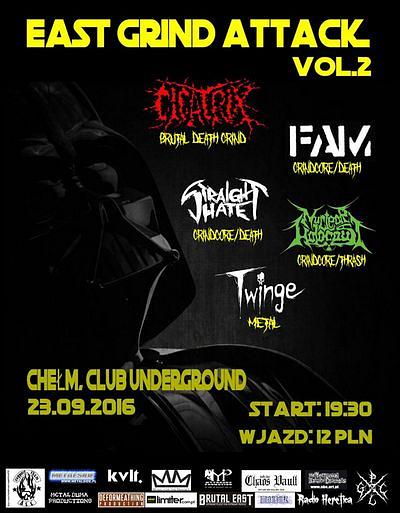 Plakat - Cicatrix, FAM, Straight Hate, Nuclear Holocaust