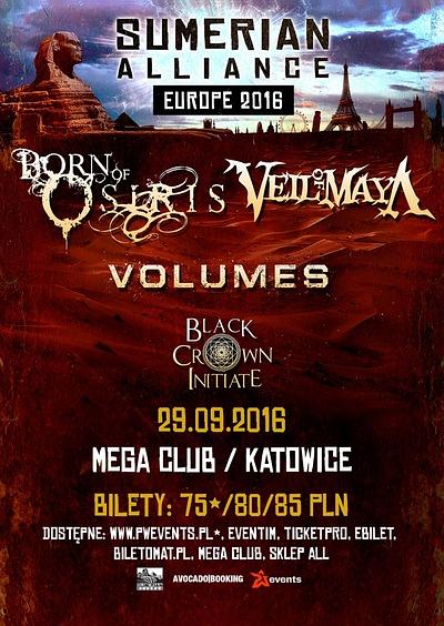 Plakat - Born Of Osiris, Veil Of Maya, Volumes