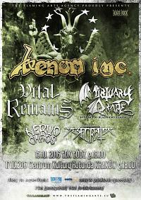 Plakat - Venom Inc., Vital Remains, Mortuary Drape