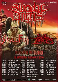 Plakat - Suicidal Angels, Skull Fist, Evil Invaders