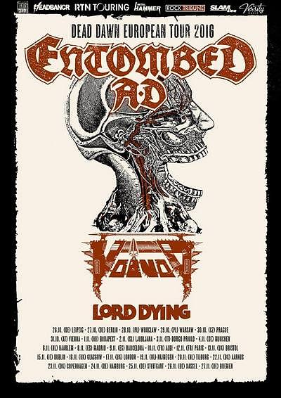 Plakat - Entombed A.D., Voivod, Lord Dying