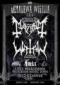 Plakat - Mayhem, Watain, Furia, Au-Dessus