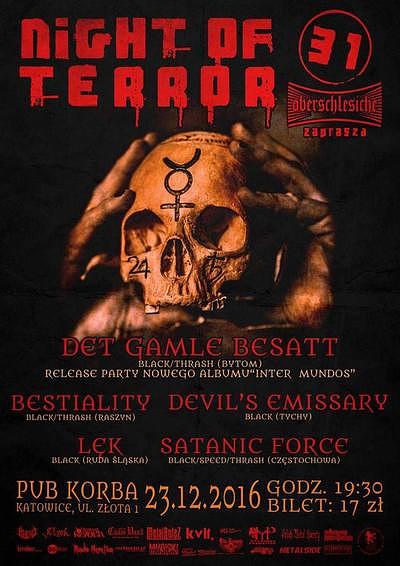 Plakat - Det Gamle Besatt, Bestiality, Devil's Emissary