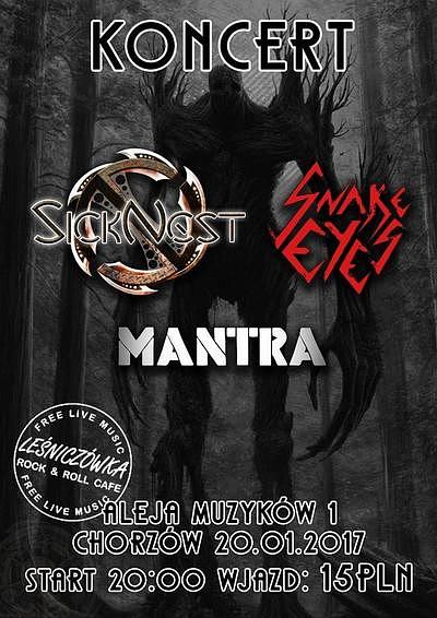 Plakat - Sicknest, Snake Eyes, Mantra