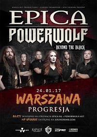 Plakat - Epica, Powerwolf, Beyond The Black