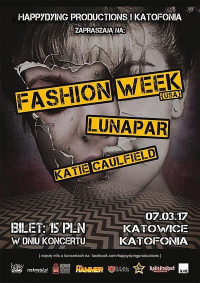 Plakat - Fashion Week, Lunapar, Katie Caulfield