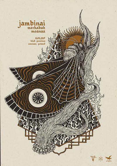 Plakat - Jambinai, Merkabah, Moanaa