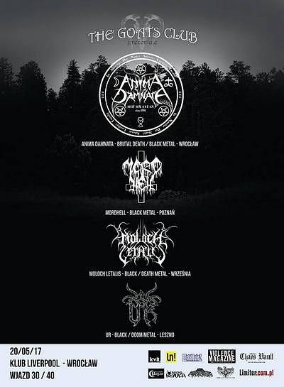 Plakat - Anima Damnata, Mordhell, Moloch Letalis