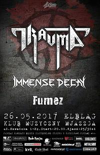 Plakat - Trauma, Immense Decay, Fumez