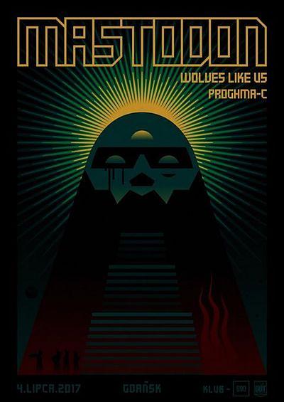 Plakat - Mastodon, Wolves Like Us, Proghma C