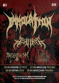 Plakat - Immolation, Azarath, Melechesh