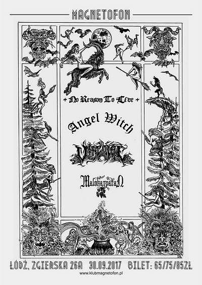 Plakat - Angel Witch, Vircolac, Malokarpatan
