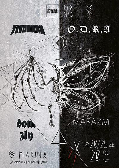 Plakat - o.d.r.a., 71TonMan, Dom Zły, Marazm