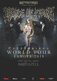 Plakat - Cradle Of Filth, Moonspell, Sacrilegium
