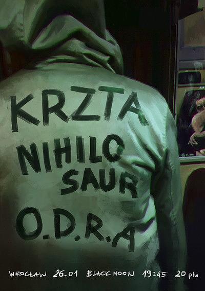 Plakat - Krzta, Nihilosaur, o.d.r.a.