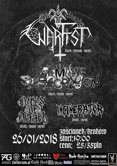 Plakat - Warfist, Temple Desecration, Rites of Daath