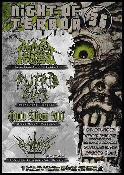 Plakat - Nuclear Holocaust, Putrid Evil