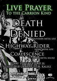 Plakat - Death Denied, Highway Rider, Coalescence