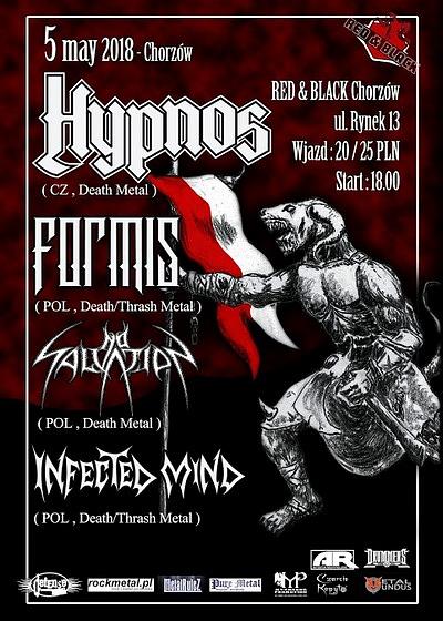 Plakat - Hypnos, Formis, No Salvation, Infected Mind