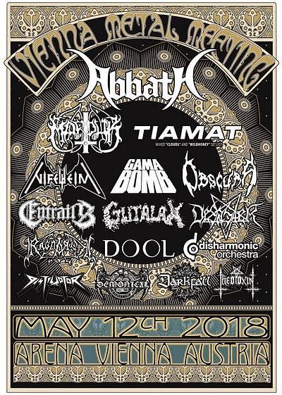 Plakat - Marduk, Abbath, Tiamat, Nifelheim