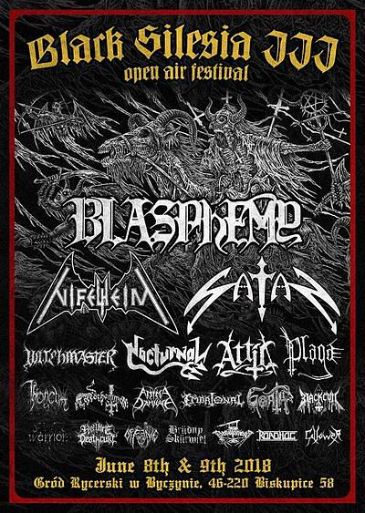 Plakat - Blasphemy, Satan, Witchmaster, Throneum