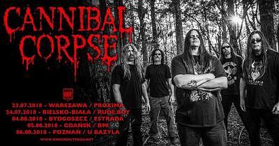 Plakat - Cannibal Corpse, Voidhanger, Ragehammer