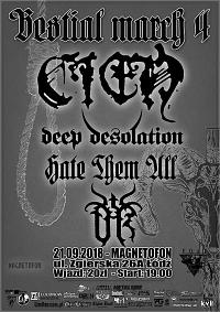 Plakat - Cień, Deep Desolation, Hate Them All