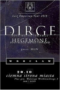 Plakat - Dirge, Hegemone