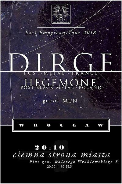 Plakat - Dirge, Hegemone