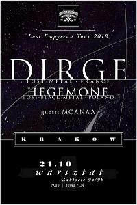 Plakat - Dirge, Hegemone, Moanaa