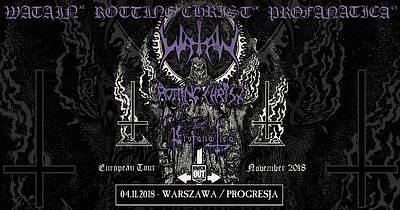 Plakat - Watain, Rotting Christ, Profanatica