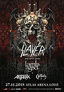 Koncert Slayer, Lamb Of God, Anthrax, Obituary