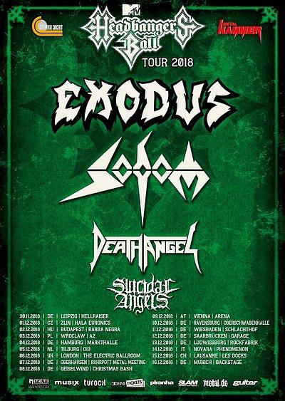 Plakat - Exodus, Sodom, Death Angel, Suicidal Angels