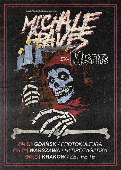 Plakat - Michale Graves, The Crimson Ghosts