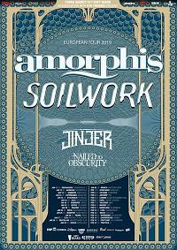 Plakat - Amorphis, Soilwork, Jinjer, Nailed to Obscurity