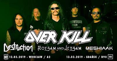 Plakat - Overkill, Destruction, Flotsam And Jetsam