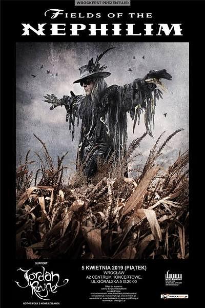 Plakat - Fields Of The Nephilim, Jordan Reyne