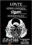 Koncert Lovte, Unbeaten, Astrid Lindgren, Modernslave