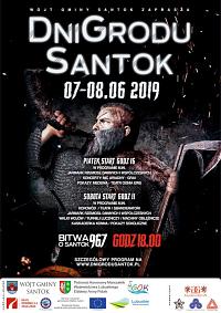 Plakat - Dni Grodu Santok