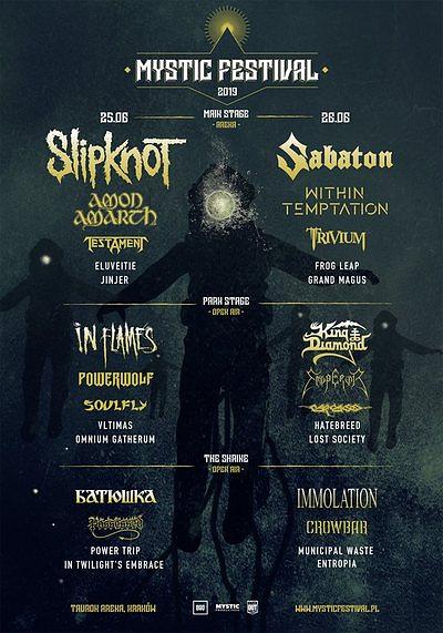 Plakat - Slipknot, Amon Amarth, Testament