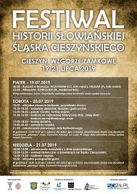 Plakat - Festiwal Historii Słowiańskiej Śląska Cieszyńskiego