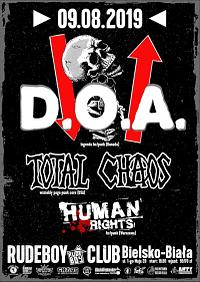 Plakat - D.O.A., Total Chaos, Human Rights