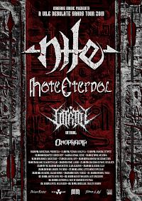 Plakat - Nile, Hate Eternal, Vitriol, Omophagia